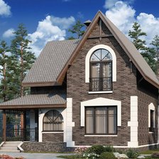 Схема вышивки «Домик»