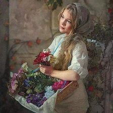 Схема вышивки «Цветочница»