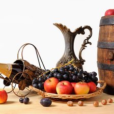 Схема вышивки «Натюрморт Ягоды и фрукты»