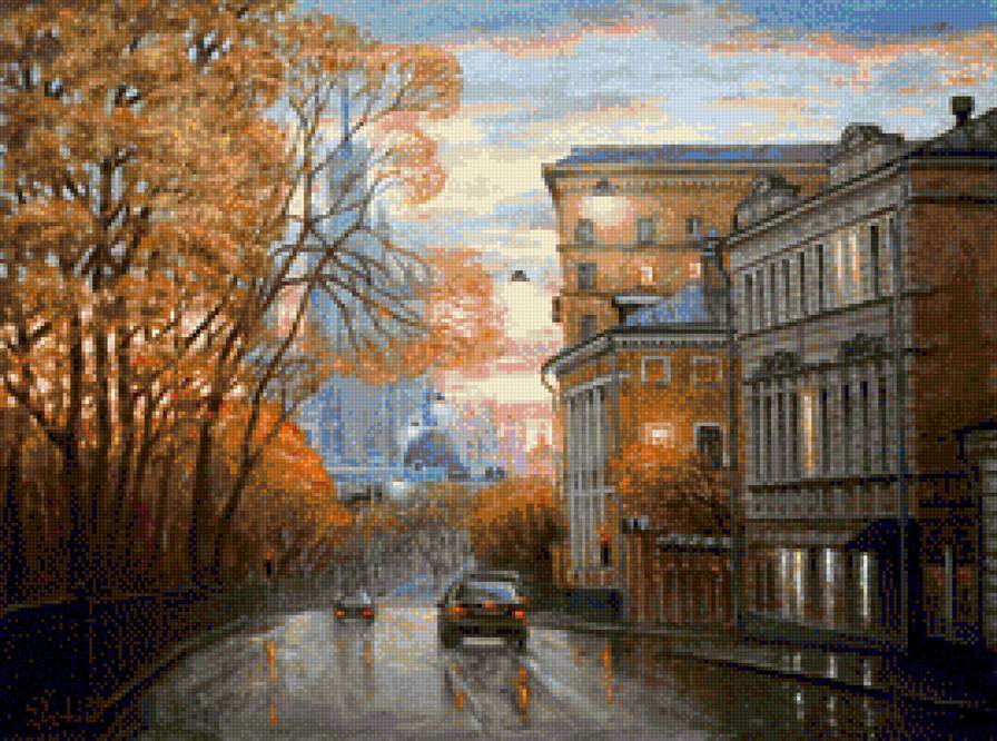 Московская улица - москва, осень - предпросмотр