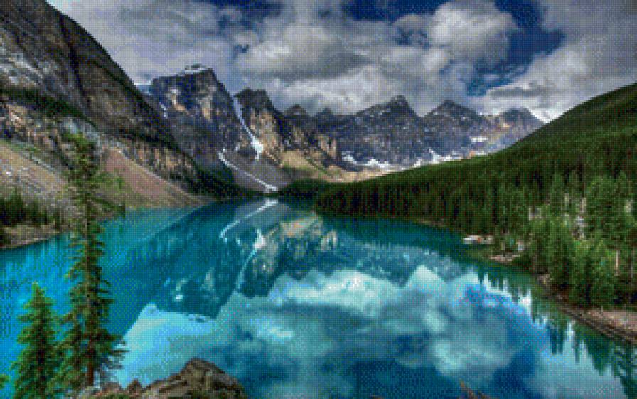 Горный пейзаж - горы - предпросмотр