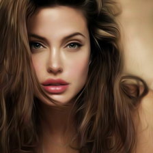 Схема вышивки «Анжелина Джоли»