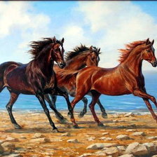 Схема вышивки «Ветер в гривах»