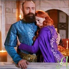 Схема вышивки «Хюррем и Султан Сулейман»