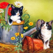 Схема вышивки «Помощники»