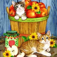 Схема вышивки «Помощники»