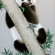 Схема вышивки «Панда»