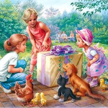 Схема вышивки «Дети»