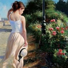 Схема вышивки «Прогулка»