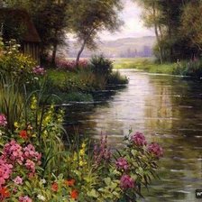 Схема вышивки «пейзаж»