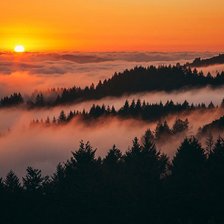 Схема вышивки «закат»