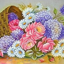 Схема вышивки «цветы»