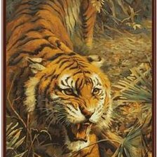 Схема вышивки «Тигр»