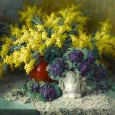 Схема вышивки «Цветочный натюрморт»