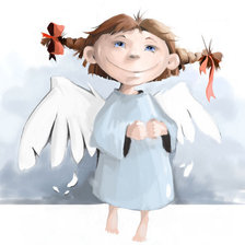 Схема вышивки «Ангел»