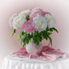 Схема вышивки «нежность хризантемы»