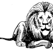 Схема вышивки «Лев»