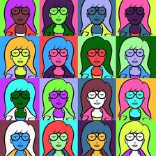 Схема вышивки «Психо Дарья»