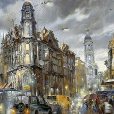 Схема вышивки «Ночной Санкт-Петербург»