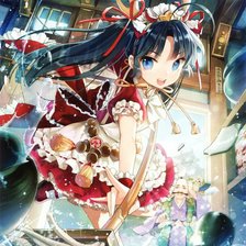 Схема вышивки «Девушка»