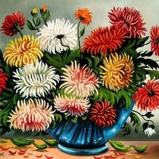 Схема вышивки «Астры»