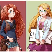 Схема вышивки «Принцессы Диснея»