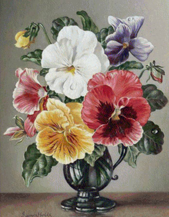 Цветы - весенние цвети, цветы, цветочный натюрморт - предпросмотр