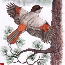 Схема вышивки «Полет»