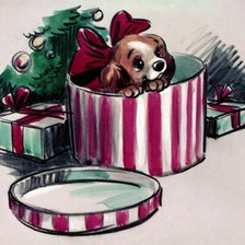 Схема вышивки «Подарок»