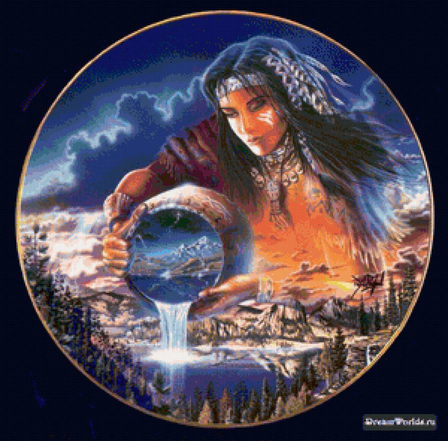 Индейские мотивы - индейцы - предпросмотр