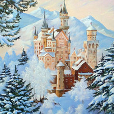 Схема вышивки «Замок»