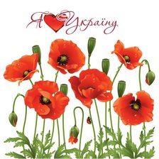 Схема вышивки «Я люблю Україну»