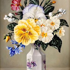 Схема вышивки «цветы»