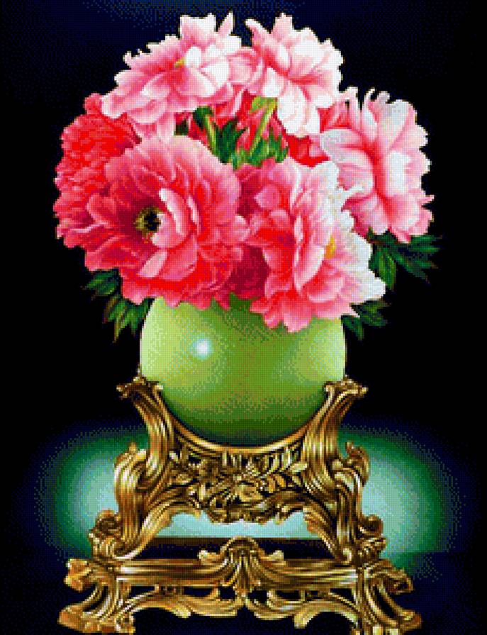 цветы - весенние цвети, цветы, цветочный натюрморт, пионы - предпросмотр