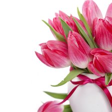 Схема вышивки «тюльпаны»