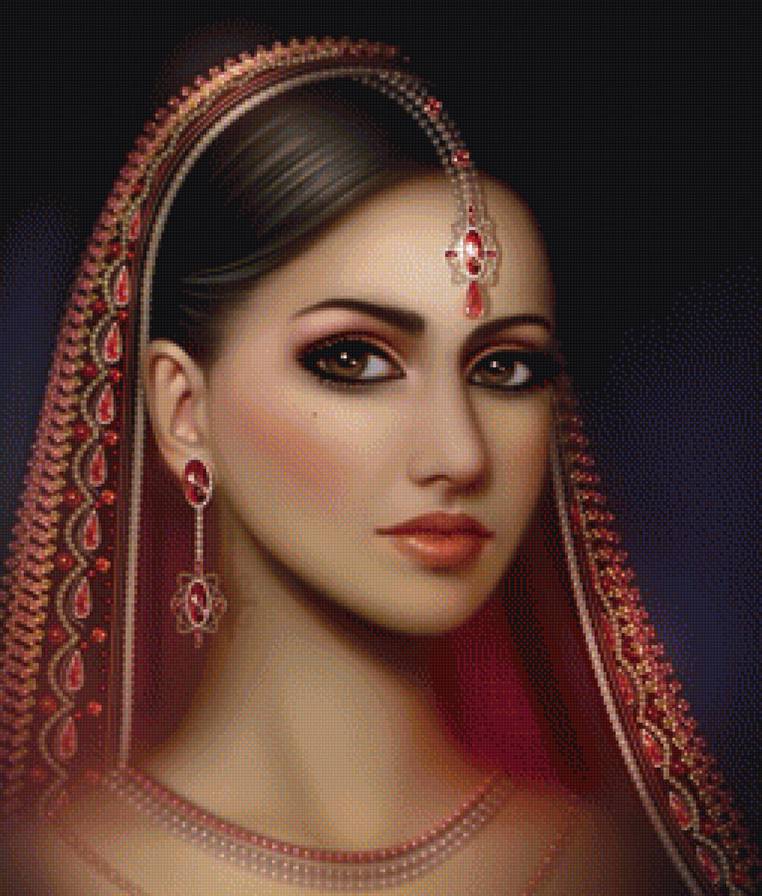 Индианка - девушка, восток, красавица, индия, индианка - предпросмотр