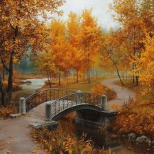 Схема вышивки «золотая осень»