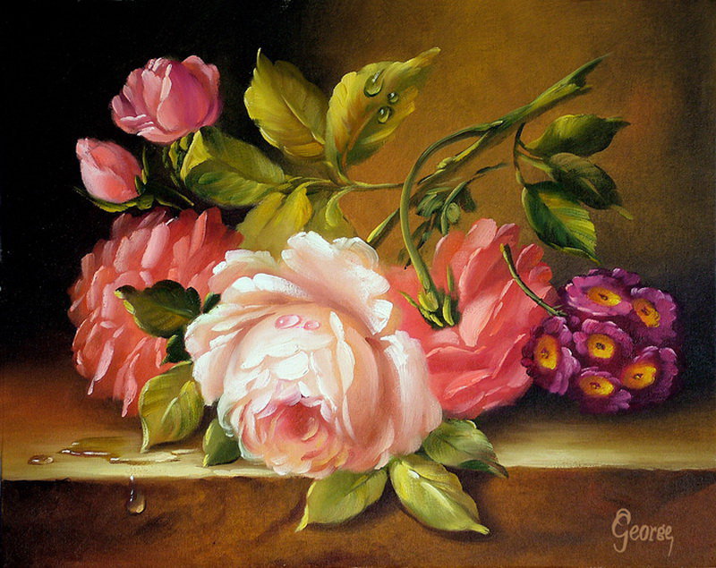 цветы - розы, цветочный натютморт., цветы - оригинал
