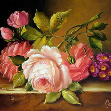 Схема вышивки «цветы»