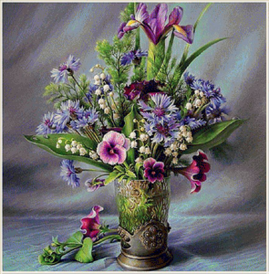 цветы - цветы, цветочный натюрморт, весенние цвети - предпросмотр