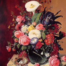 Схема вышивки «цветы»