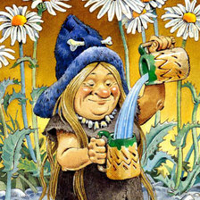 Схема вышивки «цветочная фея»