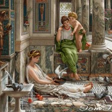 Схема вышивки «Уголок виллы»