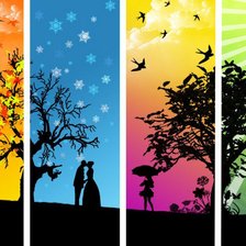 Схема вышивки «Времена года»