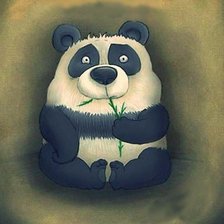 Схема вышивки «нервная панда»