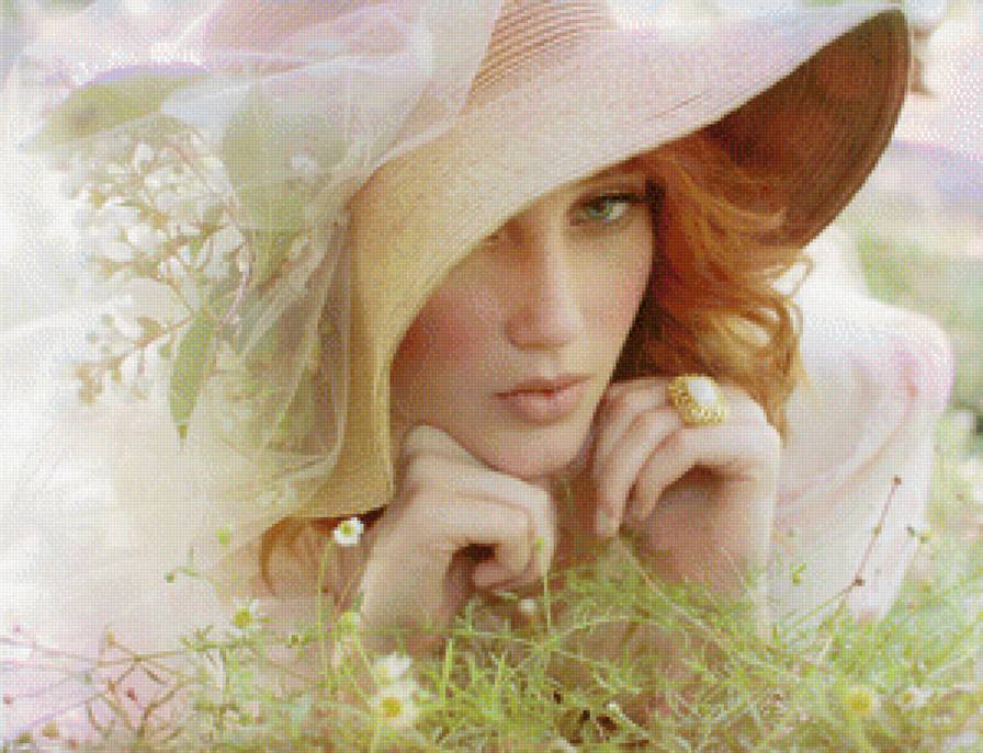 женщина-это мир - девушка, красота, образ, цветы - предпросмотр