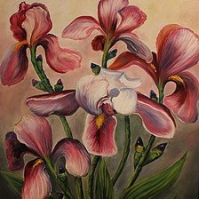 Схема вышивки «Ирисы»