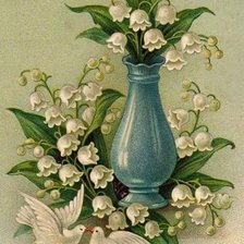 Схема вышивки «ландыши»