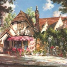 Схема вышивки «Домик»