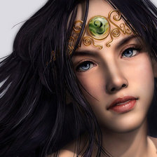 Схема вышивки «Девушка»